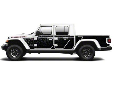 Mek Magnet Magnetic Body Armor; Ghost Camo Black (18-24 Jeep Wrangler JL 4-Door)