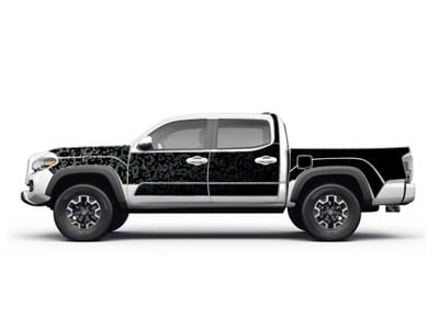 MEK Magnet Removable Body Armor; Ghost Camo Black (16-23 Tacoma Double Cab)