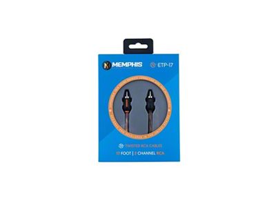 Memphis Audio RCA Cable; 17-Foot