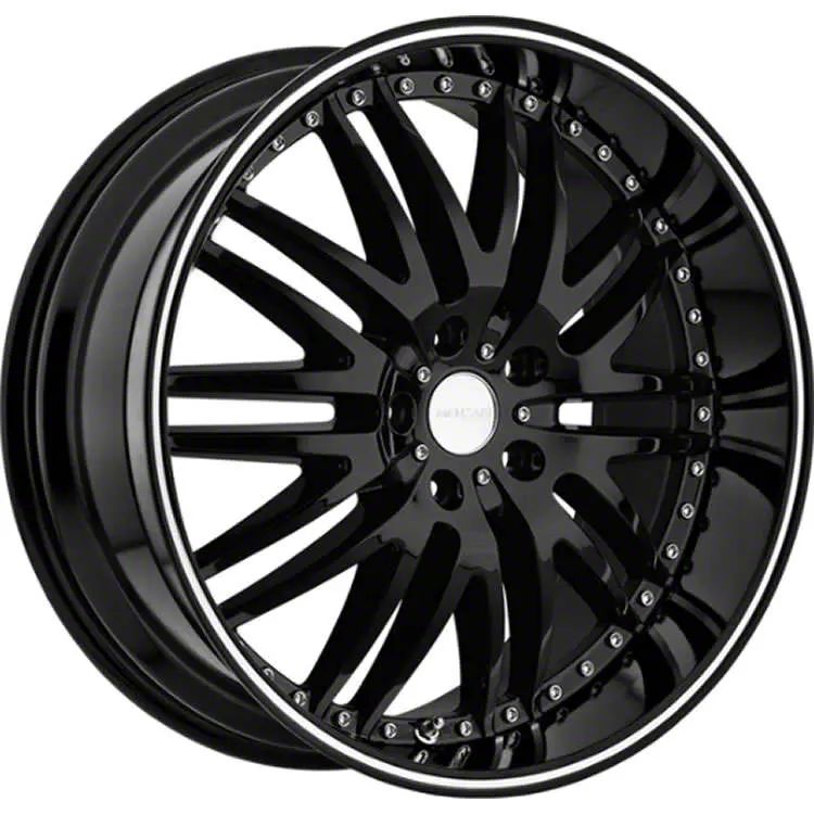 Menzari Tacoma Z04 Gloss Black Machined Pinstripe 5 Lug Wheel 18x8.5 20mm Offset Z04885545 20GBMS 05 15 Tacoma Free Shipping