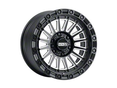 Metal FX Offroad Rogue Satin Black Contrast Cut 6-Lug Wheel; 17x8.5; 0mm Offset (10-24 4Runner)