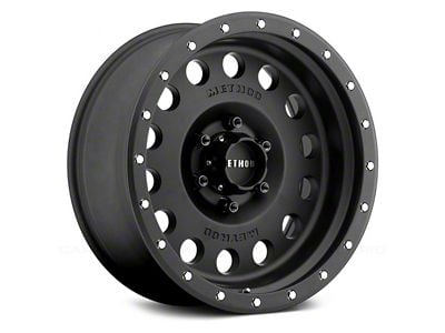 Method Race Wheels MR307 Hole Matte Black 6-Lug Wheel; 17x8.5; 0mm Offset (22-24 Bronco Raptor)