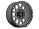 Method Race Wheels MR309 Grid Titanium with Matte Black Lip 6-Lug Wheel; 17x8.5; 0mm Offset (22-24 Bronco Raptor)