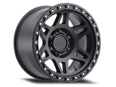 Method Race Wheels MR312 Matte Black with Gloss Black Lip 6-Lug Wheel; 17x8.5; 0mm Offset (22-24 Bronco Raptor)