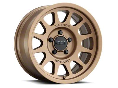 Method Race Wheels MR703 Bead Grip Bronze 6-Lug Wheel; 17x9; -12mm Offset (21-24 Bronco, Excluding Raptor)