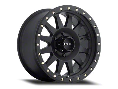 Method Race Wheels MR304 Double Standard Matte Black 6-Lug Wheel; 17x8.5; 0mm Offset (05-15 Tacoma)