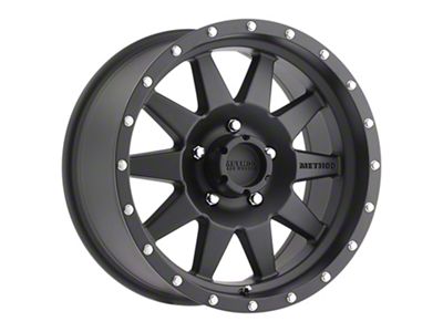 Method Race Wheels MR301 The Standard Matte Black Wheel; 17x9 (07-18 Jeep Wrangler JK)