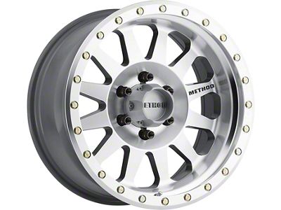 Method Race Wheels MR304 Double Standard Machined 6-Lug Wheel; 18x9; -12mm Offset (04-15 Titan)