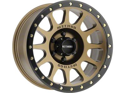 Method Race Wheels MR305 NV Bronze 6-Lug Wheel; 18x9; 18mm Offset (04-15 Titan)