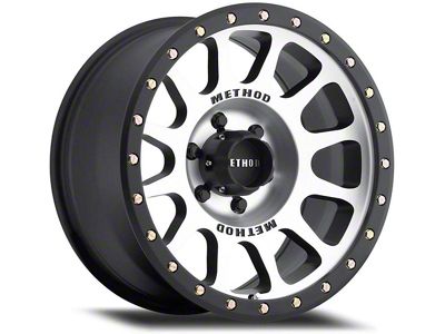 Method Race Wheels MR305 NV Matte Black Machined 6-Lug Wheel; 18x9; -12mm Offset (04-15 Titan)