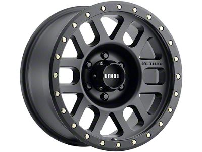 Method Race Wheels MR309 Grid Matte Black 6-Lug Wheel; 18x9; 0mm Offset (04-15 Titan)