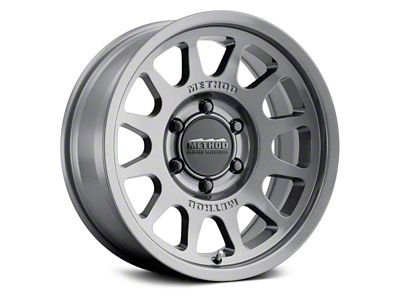 Method Race Wheels MR703 Bead Grip Gloss Titanium 6-Lug Wheel; 17x8.5; 35mm Offset (05-15 Tacoma)