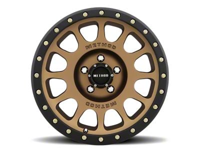 Method Race Wheels MR305 NV Bronze with Matte Black Lip 5-Lug Wheel; 17x8.5; 25mm Offset (07-13 Tundra)