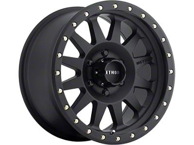 Method Race Wheels MR304 Double Standard Matte Black 6-Lug Wheel; 17x8.5; 0mm Offset (2024 Tacoma)