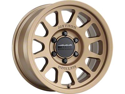 Method Race Wheels MR703 Bead Grip Bronze 6-Lug Wheel; 17x8.5; 0mm Offset (2024 Tacoma)