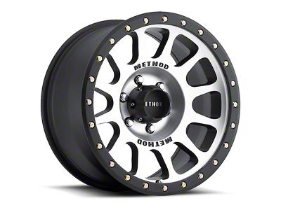 Method Race Wheels MR305 NV Matte Black Machined 6-Lug Wheel; 17x8.5; 0mm Offset (21-24 Bronco, Excluding Raptor)