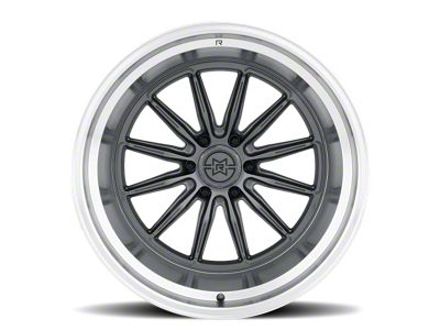 Method Race Wheels MR803 Gloss Titanium with Machined Lip 6-Lug Wheel; 20x12; -40mm Offset (21-25 Bronco, Excluding Raptor)