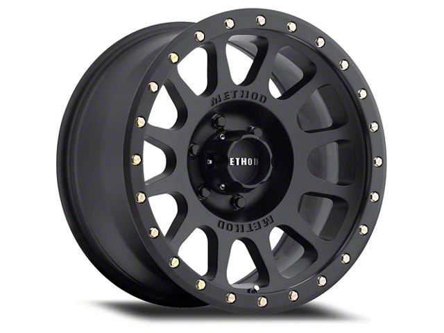 Method Race Wheels MR305 NV Matte Black Wheel; 20x10 (20-24 Jeep Gladiator JT)