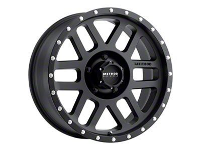 Method Race Wheels MR306 Mesh Matte Black Wheel; 18x9; -12mm Offset (99-04 Jeep Grand Cherokee WJ)