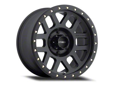 Method Race Wheels MR309 Grid Matte Black Wheel; 17x8.5 (99-04 Jeep Grand Cherokee WJ)