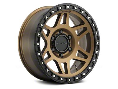 Method Race Wheels MR312 Bronze with Matte Black Lip Wheel; 17x8.5; 0mm Offset (99-04 Jeep Grand Cherokee WJ)