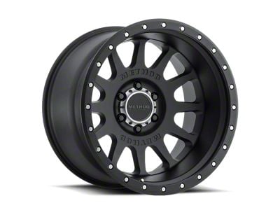 Method Race Wheels MR605 NV Matte Black Wheel; 20x10; -24mm Offset (07-18 Jeep Wrangler JK)