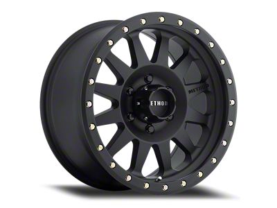 Method Race Wheels MR304 Double Standard Matte Black Wheel; 17x8.5 (18-24 Jeep Wrangler JL)