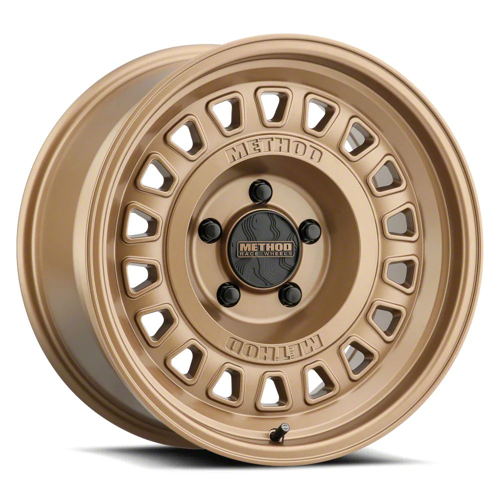 Method Race Wheels Jeep Wrangler MR320 Bronze Wheel; 17x8.5; 0mm Offset ...