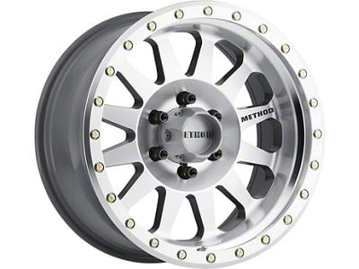 Method Race Wheels MR304 Double Standard Machined 6-Lug Wheel; 18x9; -12mm Offset (16-24 Titan XD)