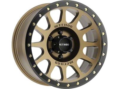 Method Race Wheels MR305 NV Bronze 6-Lug Wheel; 18x9; 18mm Offset (16-24 Titan XD)