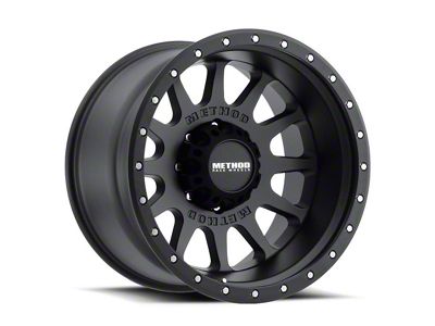 Method Race Wheels MR605 NV Matte Black 6-Lug Wheel; 20x9; -12mm Offset (16-24 Titan XD)