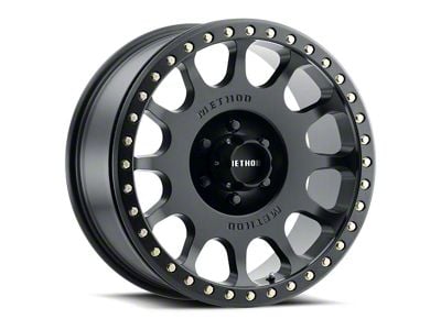 Method Race Wheels MR105 Beadlock Matte Black 6-Lug Wheel; 17x8.5; 0mm Offset (22-24 Tundra)