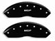 MGP Brake Caliper Covers with MGP Logo; Black; Front and Rear (07-18 Jeep Wrangler JK)