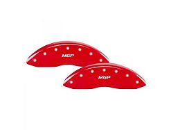 MGP Brake Caliper Covers with MGP Logo; Red; Front and Rear (11-21 Jeep Grand Cherokee WK2, Excluding SRT8 & Trackhawk)