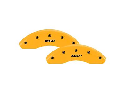 MGP Brake Caliper Covers with MGP Logo; Yellow; Front and Rear (15-23 Jeep Renegade BU)