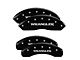 MGP Brake Caliper Covers with Jeep Wrangler Logo; Black; Front and Rear (18-24 Jeep Wrangler JL)