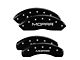 MGP Brake Caliper Covers with MGP Logo; Black; Front and Rear (18-24 Jeep Wrangler JL)