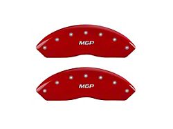 MGP Brake Caliper Covers with MGP Logo; Red; Front Only (05-23 Tacoma, Excluding X-Runner)