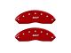 MGP Brake Caliper Covers with MGP Logo; Red; Front Only (05-23 Tacoma, Excluding X-Runner)