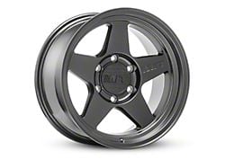 Mickey Thompson Open 5 Satin Black Wheel; 17x9; -12mm Offset (07-18 Jeep Wrangler JK)