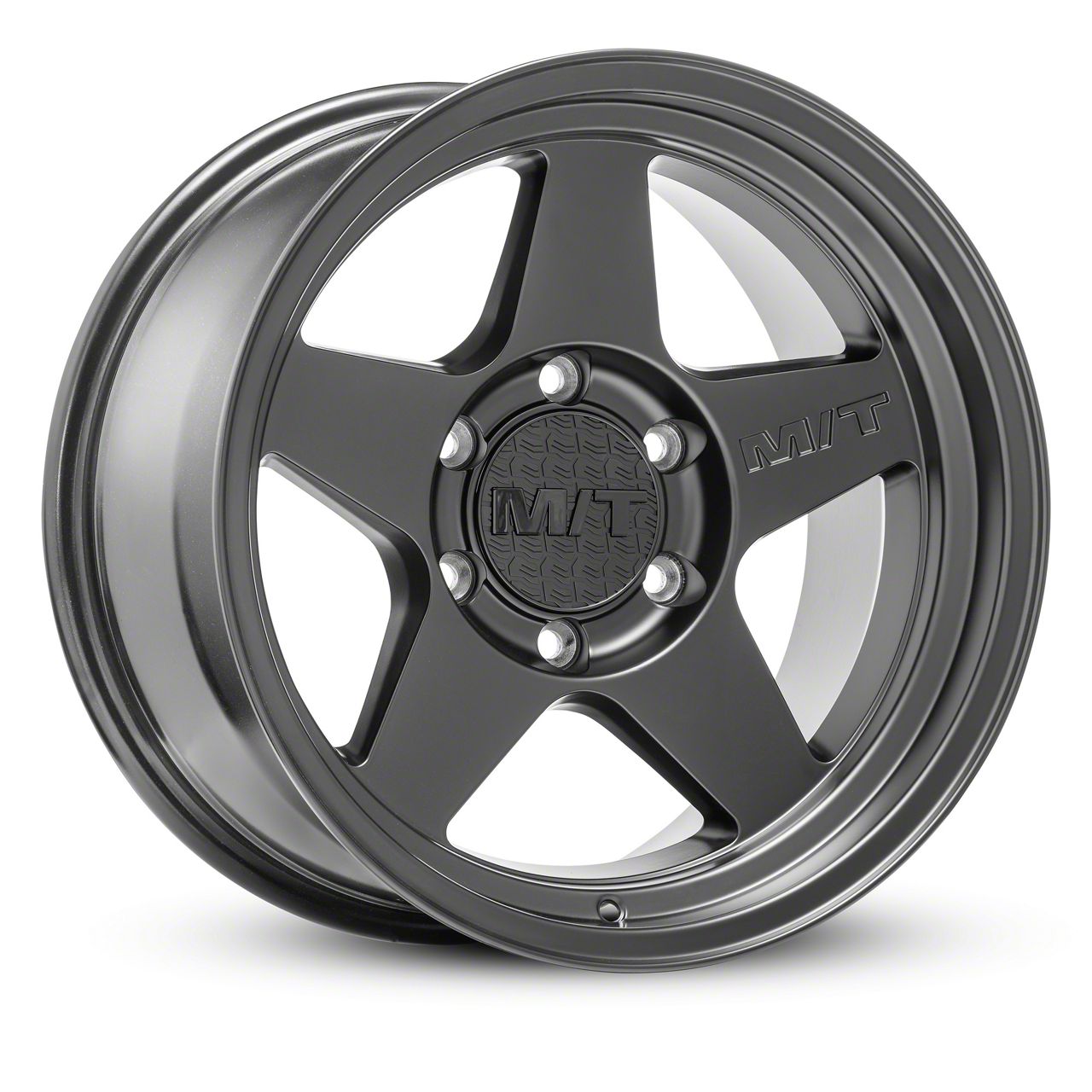 Mickey Thompson Jeep Wrangler Open 5 Satin Black Wheel; 17x9; -12mm ...