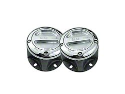 Mile Marker Premium Locking Hubs; 5-Bolt 27-Spline; Polished (80-86 Jeep CJ7)