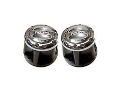 Mile Marker Premium Locking Hubs; 6-Bolt 27-Spline; Polished (76-86 Jeep CJ7)