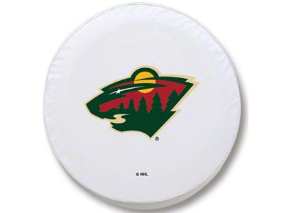 Minnesota Wild Spare Tire Cover; White (66-18 Jeep CJ5, CJ7, Wrangler YJ, TJ & JK)