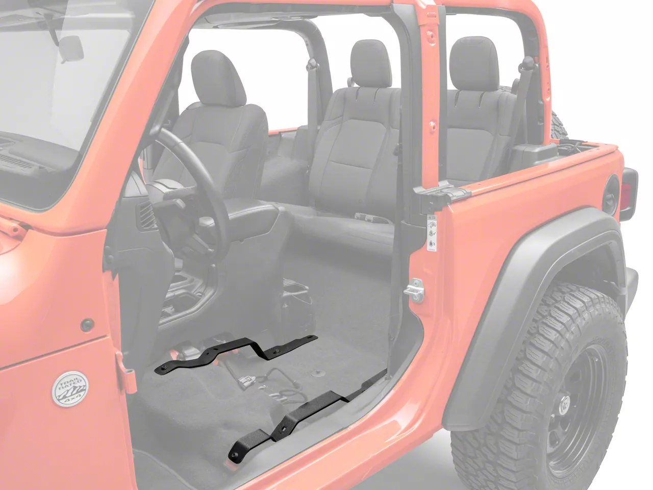 Jeep wrangler seat rail extender best sale