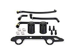 Mishimoto Baffled Oil Catch Can System; Black (21-22 2.7L EcoBoost Bronco)