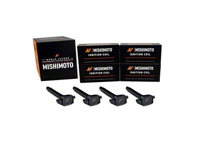 Mishimoto Ignition Coil; 4-Pack (14-20 2.4L Jeep Cherokee XL)