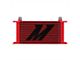 Mishimoto Universal 19-Row Oil Cooler; Red (Universal; Some Adaptation May Be Required)