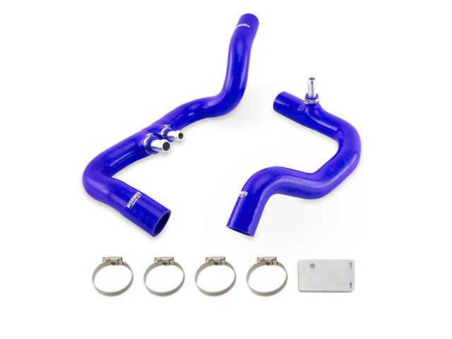 Mishimoto Silicone Radiator Hose Kit; Blue (18-24 3.6L Jeep Wrangler JL)