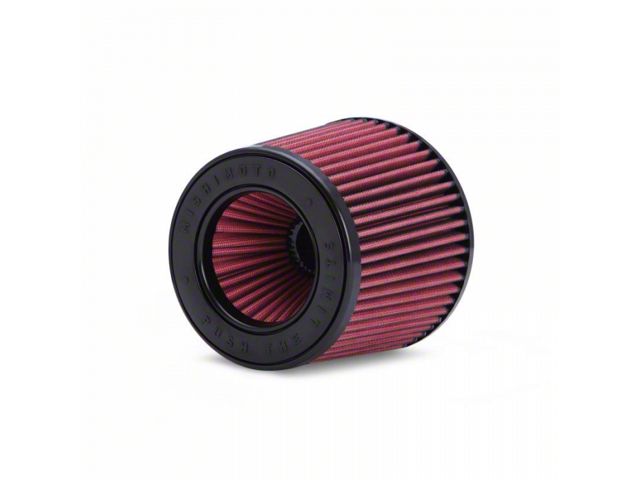 Mishimoto Powerstack Performance Air Filter; 3-Inch Inlet; 5-Inch Filter Length; Red (Universal; Some Adaptation May Be Required)